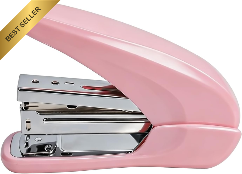 Effortless Desktop Stapler with Ergonomic Design, Reduced Effort Paper Binder To