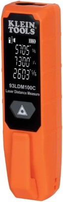 Klein Tools 93LDM100C Compact Laser Distance Measure, 100 Feet, Measures in Feet