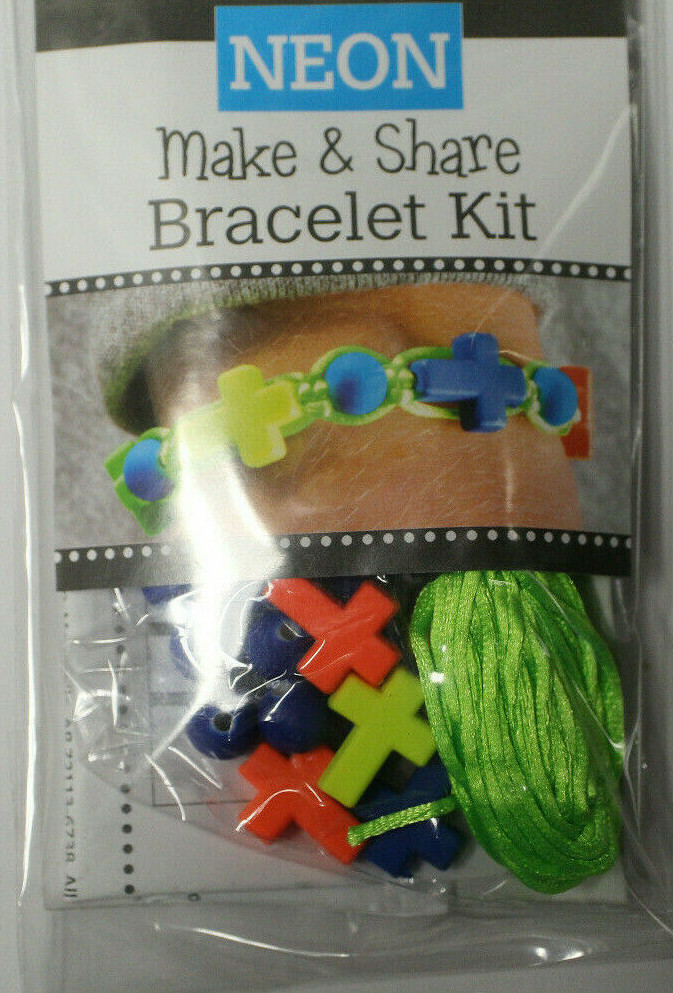 3 Packages of Neon Make & Share Bracelet Kits