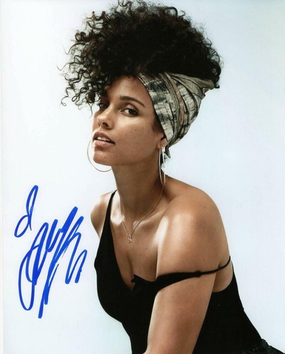 アリシア・キーズ直筆サイン入り超 特大写真…Alibia Keys ベスト・オブ・アリシア・キーズ/Alicia Keys