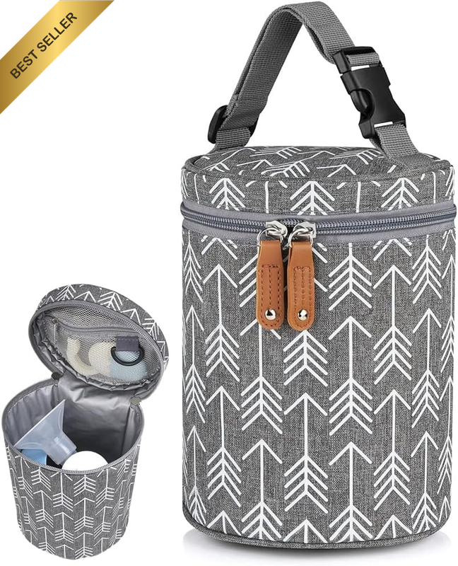 Breastmilk Cooler Bag, Insulated Portable Bottle Tote for Nursing Moms, Daycare