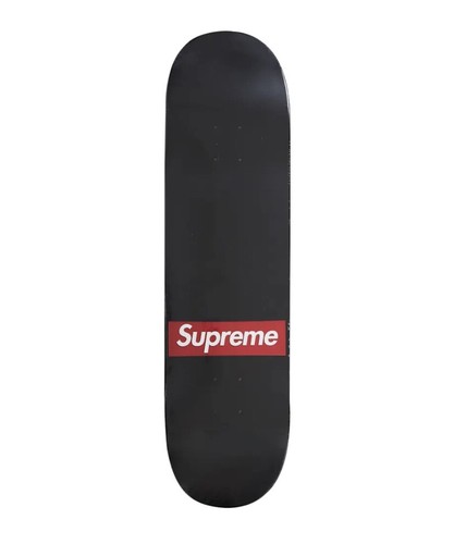 Supreme x Routed Box Logo Skate Deck Black 8.375 New