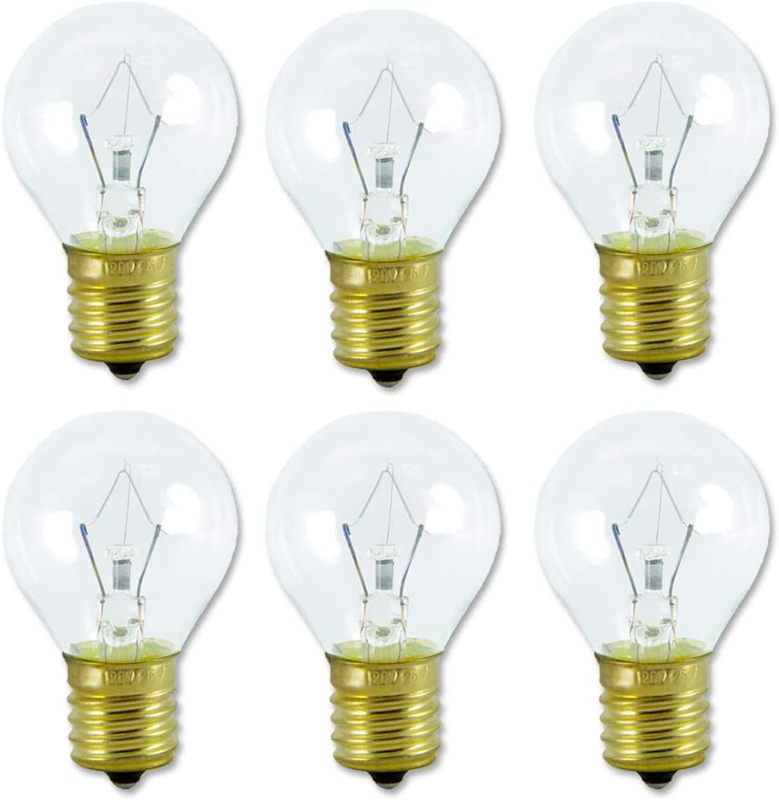 Lava Lamp Bulb 25W E17 Base 6-Pack, Original Replacement for 14.5-Inch Lamps