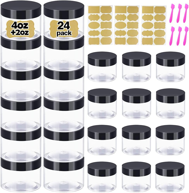 Containers With Lids + 2oz Small Plastic Containers With Lid