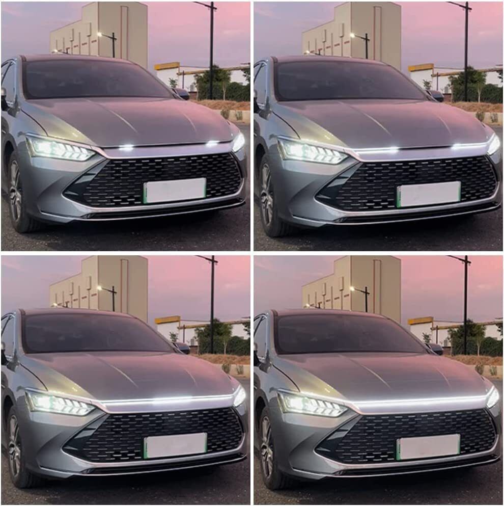 For Ram 1500 2500 3500 Scan Start Up Car LED Hood Light Strip DRL White Running