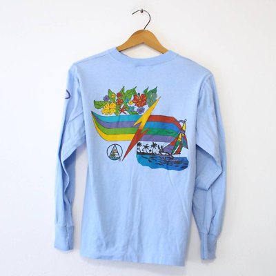 トップス WIND AND SEA 24SS ALOHA Tee BK M Vintage Ocean Atlantic Wind Surfing Long Sleeve T Shirt