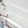 Duck Brand Clorox Cushioned Foam Bath Mat for Tubs, Non-Slip with Suction Cups, 17 Inches x 36 Inches, White
