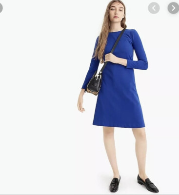 NWT J. Crew 365 Blue Dress  J7136 - PM 
