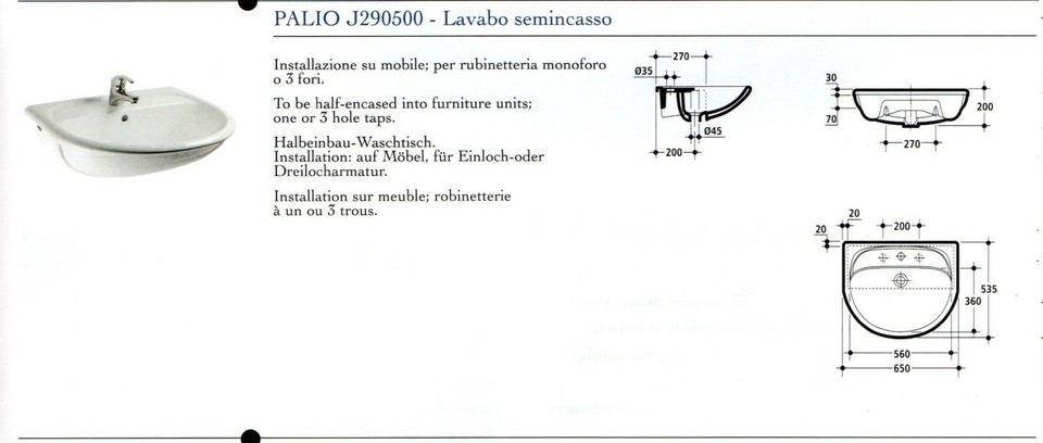 Ceramica Dolomite Schede Tecniche.Lavabo Semincasso Palio Senesi Ceramica A Roma Kijiji Annunci Di Ebay