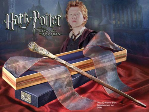 Harry Potter Magic Wand Ron Weasley + Collector Box Ollivander's - Picture 1 of 1