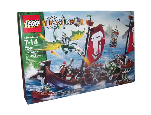 lego castle troll warship