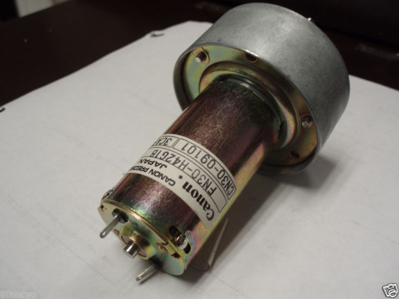 CANON GEARED GEARHEAD DC MOTOR 55RPM 100 OZIN. LOAD eBay