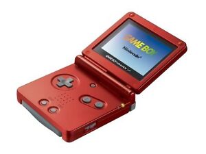Nintendo Game Boy Advance SP Launch Edition Flame Red Handheld System