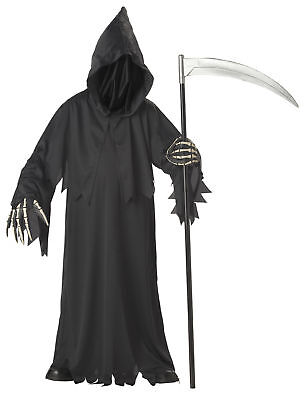  Grim Reaper Deluxe Horror Scary Child Costume