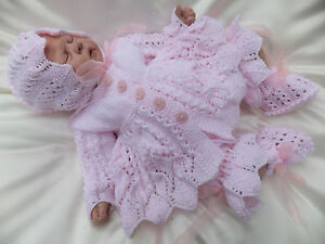 KNITTING PATTERN TO MAKE *PATIENCE* 4 PIECE MATINEE SET ...