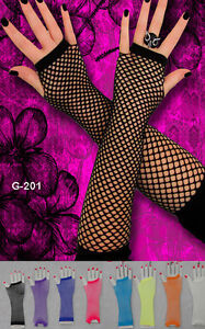 Elbow-Length-Fingerless-Fishnet-Gloves-One-Size-Fits-Kids-to-Adults-One-Pair