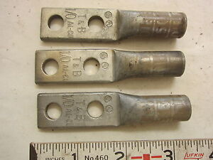 Thomas /& Betts 356 Mechanical Wire Terminal Lugs 1//0-4//0 3//8/" Hole T/&B Lot of 3