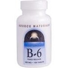 VITAMIN B-6 500mg (Time-Release) 100 Tablets (Source Naturals)