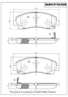 Disc Brake Pad-Ceramic Pads Front Dash 4 Brake CD1102