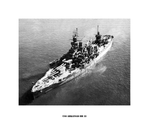 USS-Arkansas-BB-33-c-1945-US-Naval-Battleship-Photo-Print-USN-Navy