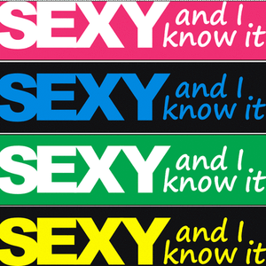 Big-One-Inch-SEXY-AND-I-KNOW-IT-Bracelet-1-034-LMFAO-Wristband-18-Colors-Available