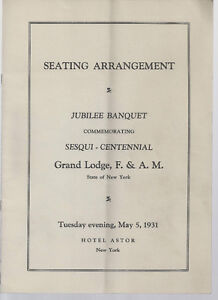 Jubilee Seating Chart