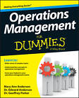 Operations Management for Dummies by Edward J. Anderson, Mary Ann Anderson, Geoffrey Parker (Paperback, 2013)