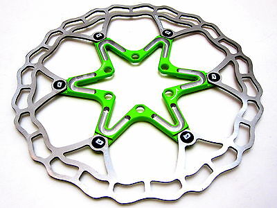 Quaxar LIGHT GREEN Ultralight floating rotor 180 mm 180mm Cannondale Merida