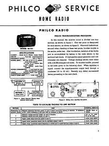PHILCO-1946-1953-RADIO-CLOCK-RADIO-SERVICE-MANUAL-ANTIQUE-VINTAGE