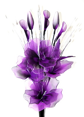 CONTEMPORARY PURPLE ARTIFICIAL FLOWER ARRANGEMENT-NEW. | eBay