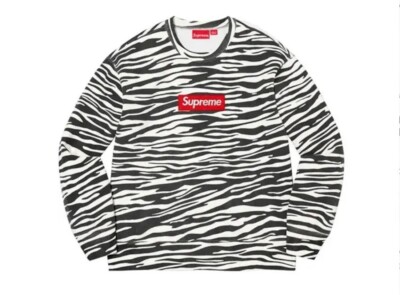 Supreme Box Logo Bogo Crewneck (FW22) Brand New Zebra Colorway
