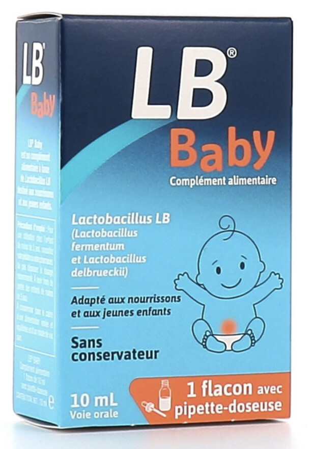 Gouttes flore intestinale LB Baby 10ml complément alimentaire microbiote nourrisson