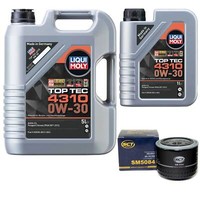 MotoröL Set Top Tec 4310 0W-30 Liqui Moly 6 Liter + ÖLfilter FüR Fiat Ducato Bus