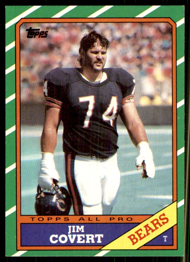 1986 Topps Jim Covert Chicago Bears #16