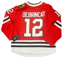 Chicago Blackhawks Jersey Large Debrincat Mens Red NWT