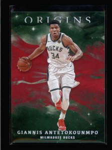 GIANNIS ANTETOKOUNMPO 2019/20 PANINI ORIGINS #16 RED ...