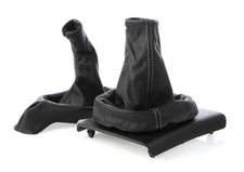 Schaltsack + Handbremssack passend für Opel Meriva A Bj. 2003-2009 weiße Naht