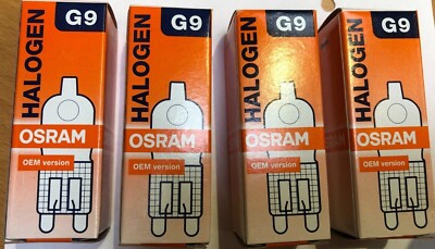 4 X OSRAM Halogen HALOPIN 65825AM  230V G9 25W MATT DIMMBAR ! Glühlampen-Licht
