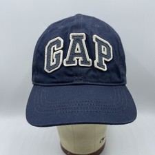 Gap Hat Youth Kids S/M Adjustable Strapback Navy Cotton Spell Out Baseball Cap