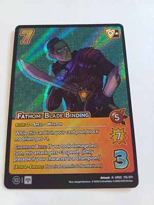 Fathom-Blade Binding Critical Role Heroes of Exandria Rare #115