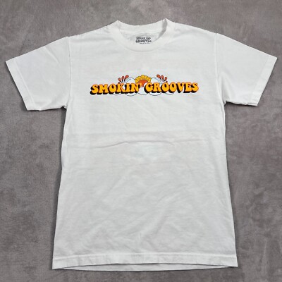 Smokin Grooves Festival Shirt Mens Small White 2019 Concert Line Up Usher Common