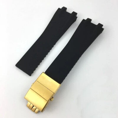 26mm Silicone Rubber Watch Band Strap Fits Ulysse Nardin Executive Dual Time