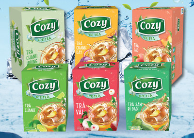 Cozy Instant Tea Box Vietnamese Cozy Tropical Fruit Varity Flavours