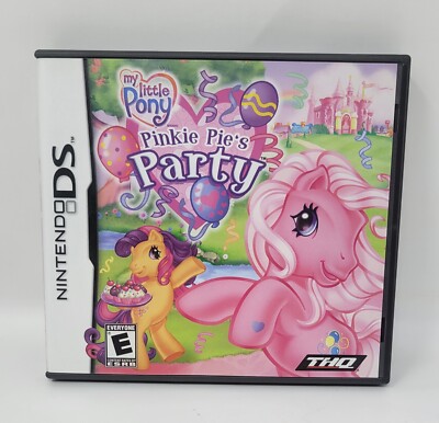 My Little Pony Pinkie Pie's Party Nintendo DS 2008 Game With Case