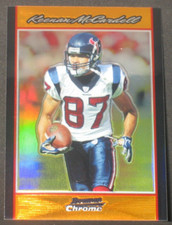 Keenan McCardell 2007 Bowman Chrome Orange Refractor #BC155 (08/25) Texans