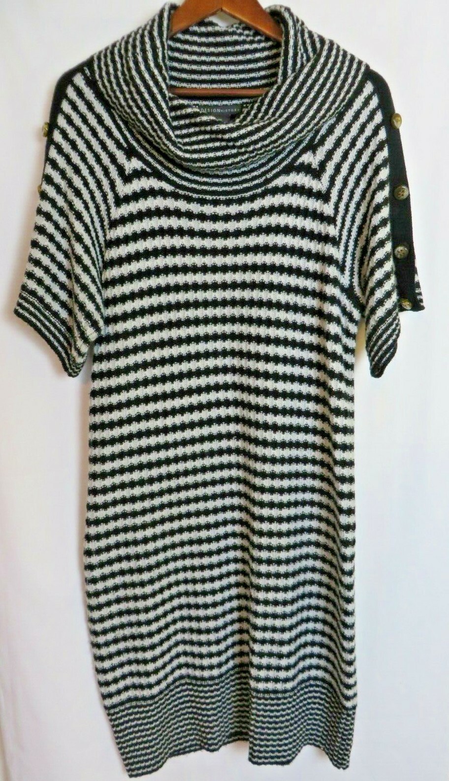 Design History Sweater Dress Cowl Neck 