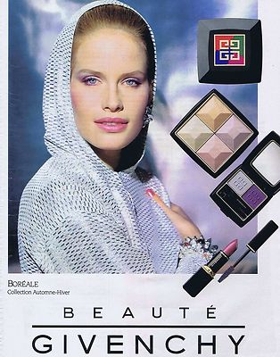 ADVERTISEMENT ADVERTISING 025 1992 GIVENCHY Beauty ''Boreal''
