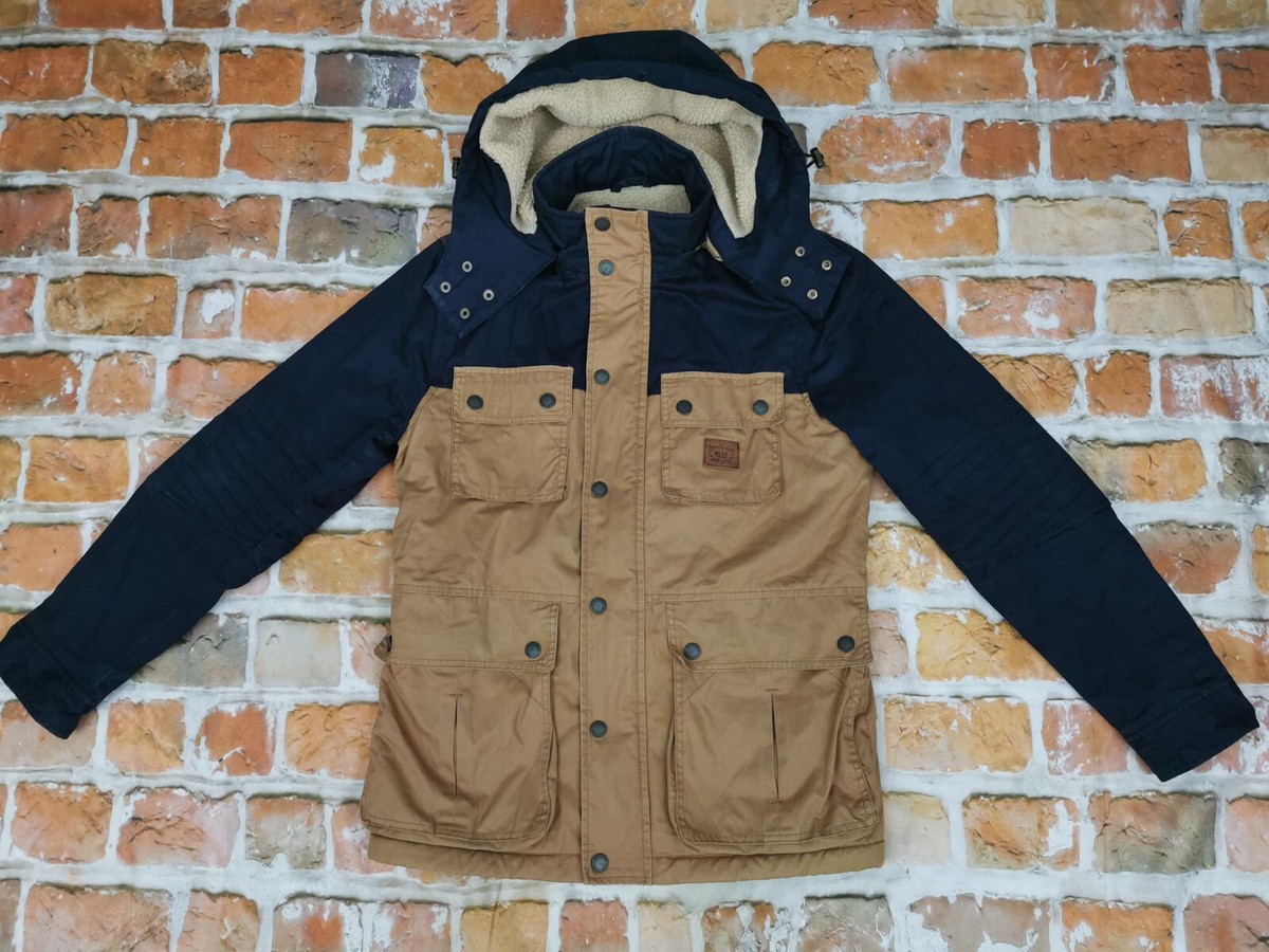 CHEVIGNON WINTER JACKE DENIM PARKA*VLADIMIR*BEIGE BLAU*CASUAL*GR