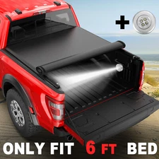 6FT Bed Truck Tonneau Cover For Ford Ranger 1982-2011 Soft Roll Up On Top