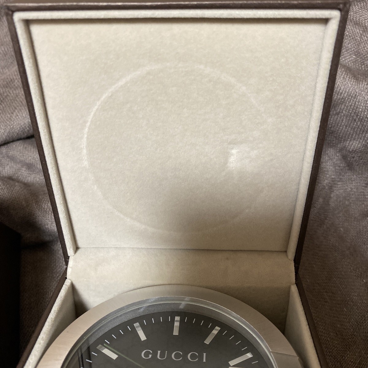 Very Rare GUCCI desk / table Clock ( Black ) | eBay
